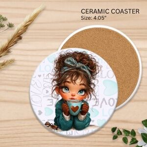 Set of 2 - Ceramic Coaster